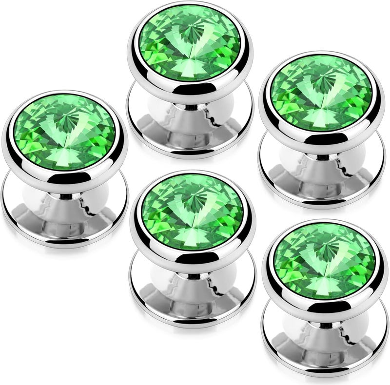 HAWSON Crystal Shirt Studs for Men's Tuxedo Shirt, Tuxedo Buttons for Birthday Wedding Party Christmas. - Image 1